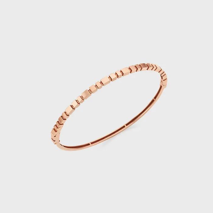 14K Pink Gold Dandelion L Bangle Bracelet TBJK4P00118M-L
