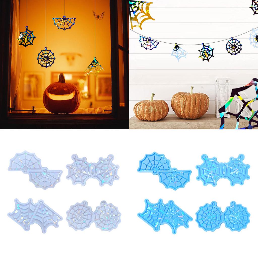 Spiderweb Mold Handmade Earring Pendant Silicone Mold DIY Holographic Resin Mold for DIY Keychain Jewelry