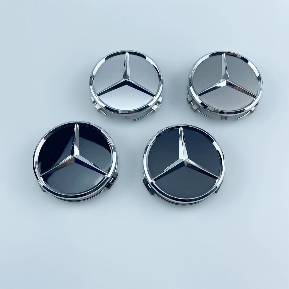 4Pcs 75MM Car Wheel Center Logo Hub Cap For Mercedes Benz AMG W204 C218 A207 C117CLA CLS E Class W212 S212 X166 W176W205 W246 AS1 f45