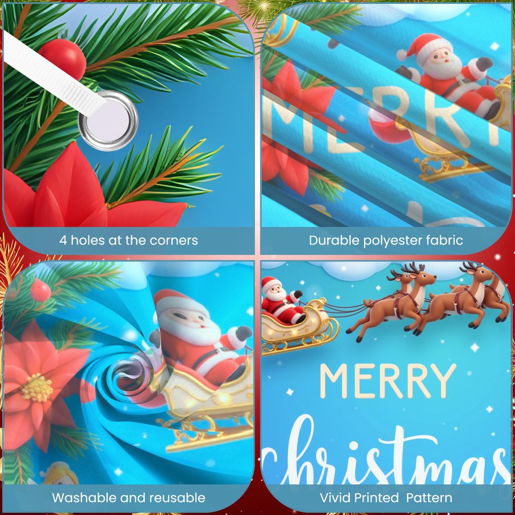 Holiday Celebration Aesthetic Design Reindeer Banner Christmas Decor Decorative Reindeer Merry Christmas For Photo Shoot Family