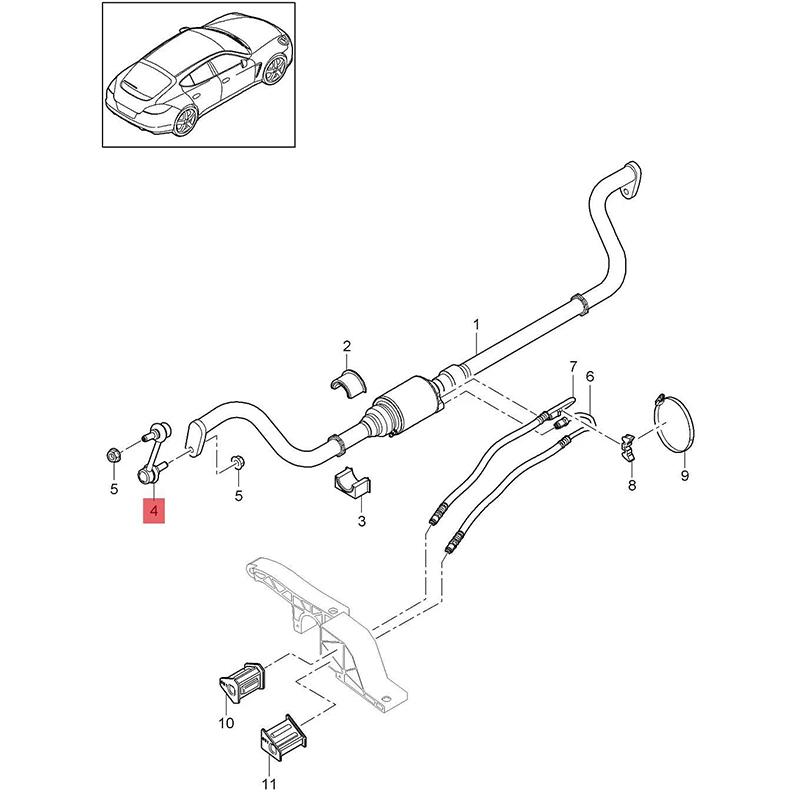 For Porsche Panamera 970 Front Suspension Stabilizer Sway Bar End Links 97034306921 97034306922 97034306923