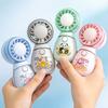 Мини Мультяшный Животный Ручной Вентилятор с Шнурком Высокоскоростной Ветер USB Перезаряжаемый Летний Охлаждающий Вентилятор Портативный Дорожный Маленький Персональный Вентилятор