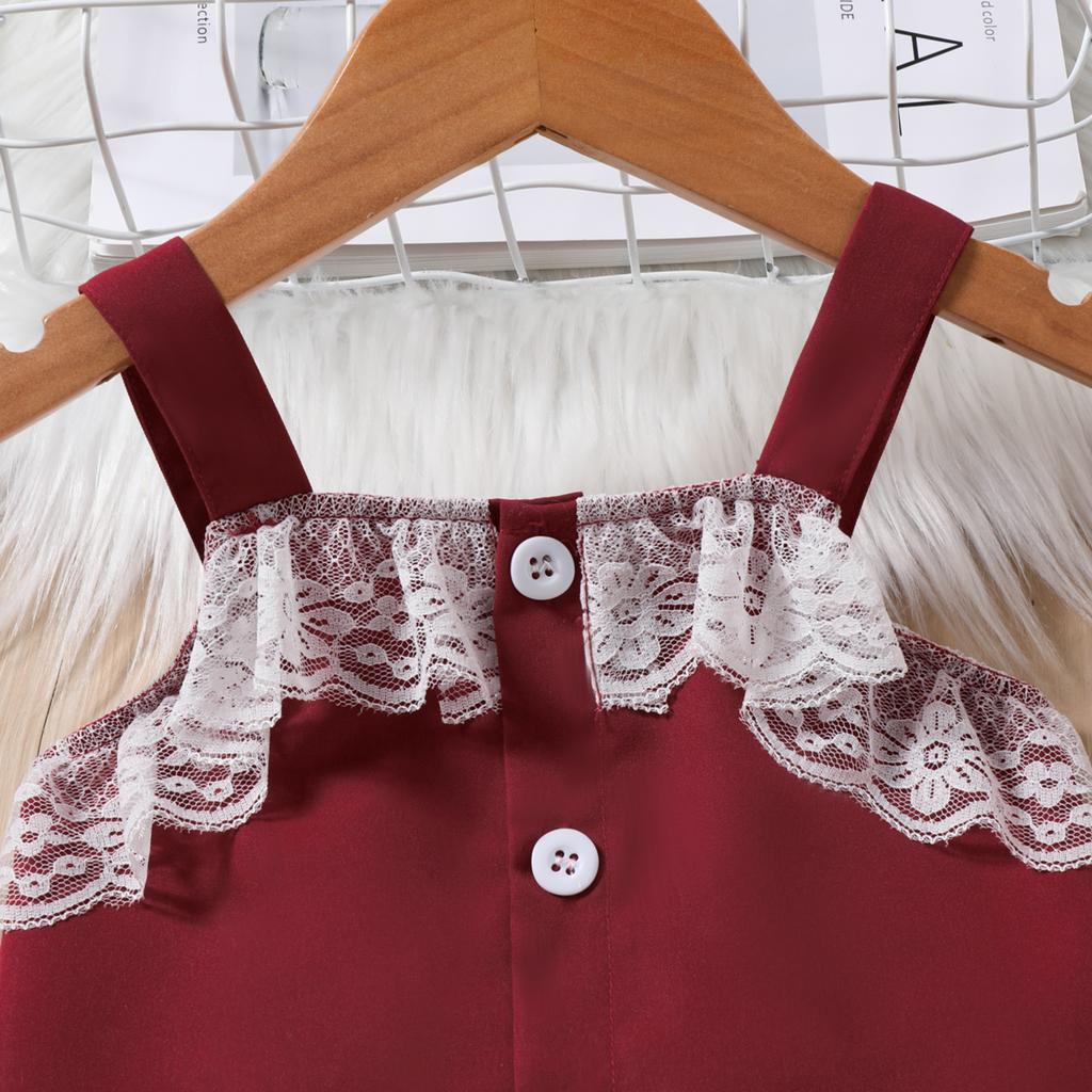 Новинка 2024 года, летняя жилетка без рукавов для девочек + модная кружевная юбка с вышивкой, комплект из 2 предметов