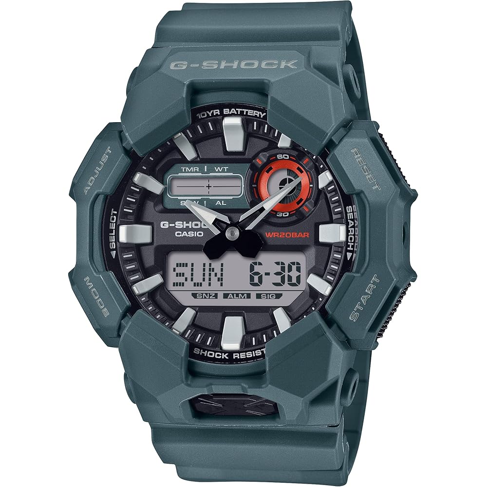 Casio G-Shock GA-010-2A Men's Watch Blue Analog Digital Waterproof Sports Timepiece