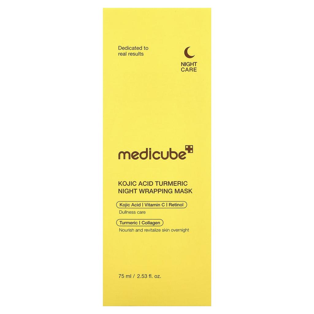 Medicube Ночная косметическая маска-обертывание с койевой кислотой и куркумой, 75 мл (2,53 жидких унций)