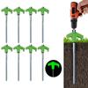 8Pcs Tent Stakes Heavy-Duty Metal Camping Stakes Threaded Anchors Set Up with Drill Hammer Superior Grip Tent Pegs On