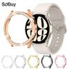 Полая защитная PC-кейс с инкрустацией бриллиантами для Samsung Galaxy Watch7/6/5FE (40/44 мм)