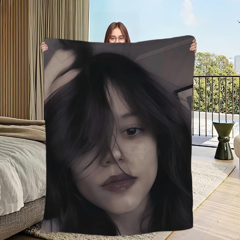 Плед J-Jenna Ortega Актер Плед для дивана Комнаты Микрофибра Постельное белье Плед офис Подарок для путешествий Дом