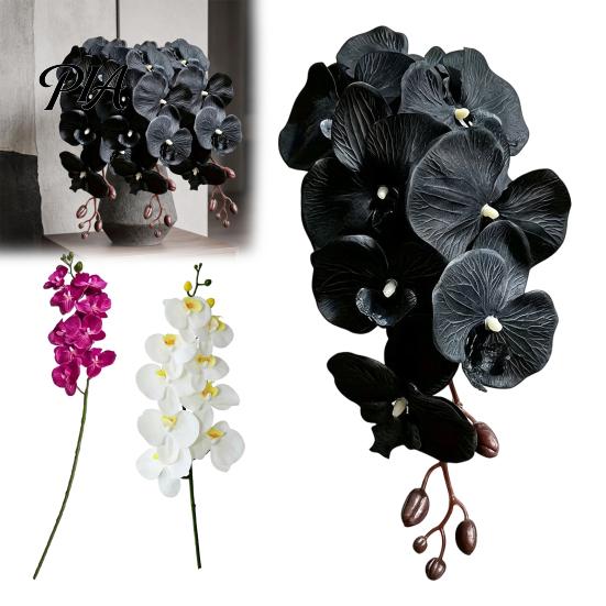 Reusable Faux Floral for Christmas Decor Artificial Phalaenopsis Silk Orchid Flower Home Decor, Realistic Velvet Plant Elegant Baby Showers