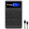 Probty BLH-1 USB LCD Dual Charger for Olympus BLH-1 OM-D E-M1 Mark II,  OM-D E-M1 Mark III,  OM-D E-M1X, BCH-1,  HLD-9 camera