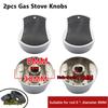 2 шт. 6/8 мм аксессуары для газовой плиты, кнопка сборки, универсальные серебряные ручки для газовой плиты, переключатель управления духовкой