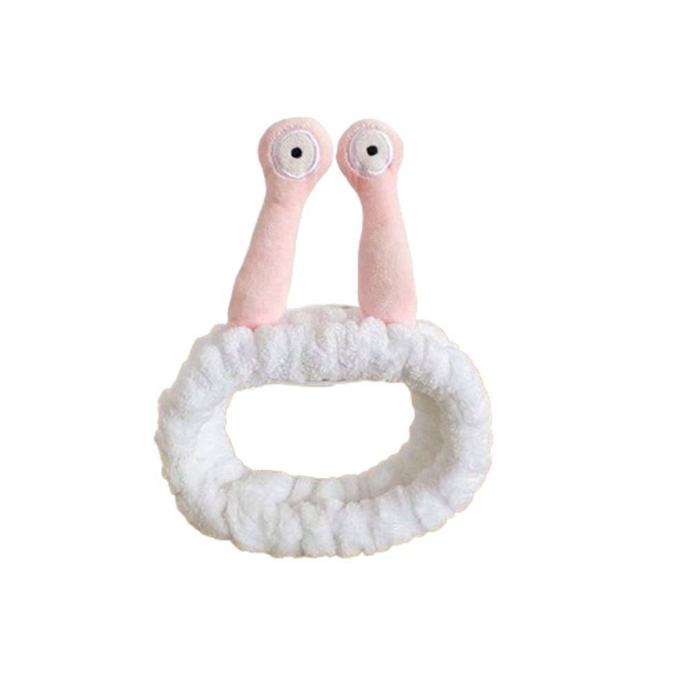 Пушистая улитка повязка на голову мультяшный обруч для волос милый плюшевый ободок для волос макияж