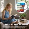 Кружка для любителей книг Стеклянная кружка с книгой Чашки для кофе Забавный декор Винтажная посуда Декор для дома Настольные аксессуары Стакан для воды для молока