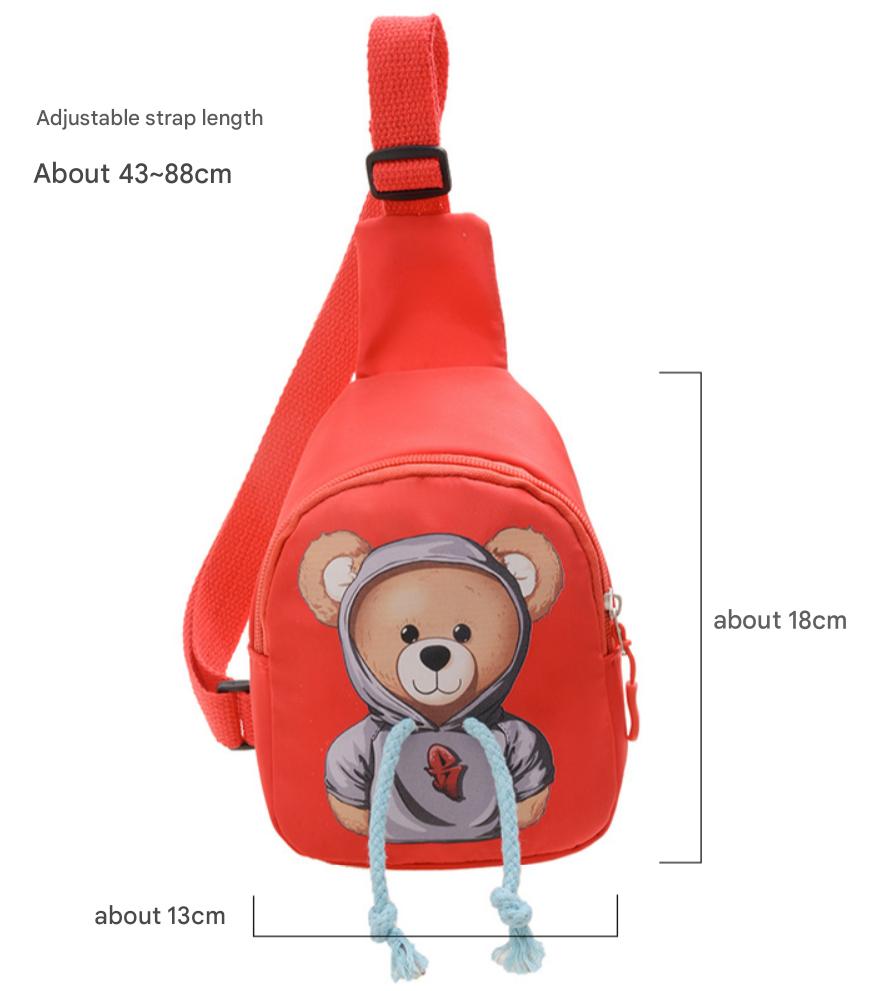 Teddy Bear Mini Bag Sling Bag Elementary School Bag Cell Phone Storage Cross Bag