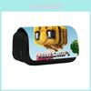 Школьная и офисная двойная пенал-сумка с принтом Стива и Генри из фильма Minecraft для учеников и офисных работников