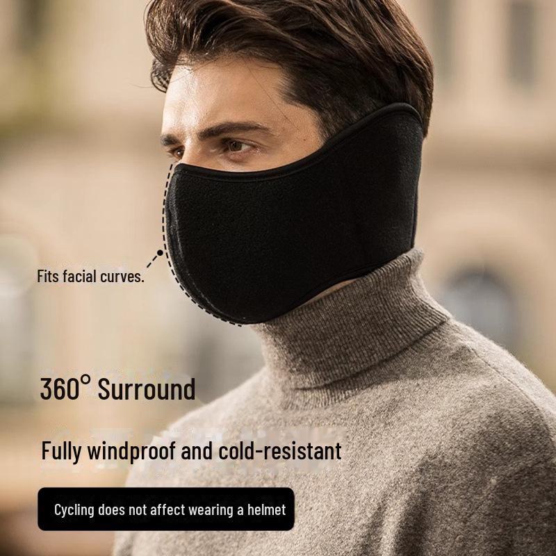 Зимняя маска и наушники: Двухслойная изоляция для мужчин и женщин — ветрозащитная защита ушей для отдыха на открытом воздухе