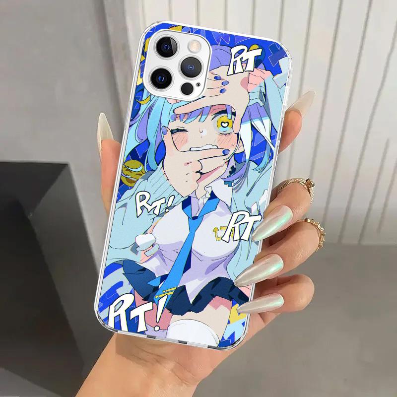 Милый Аниме Девушка INS Чехол для Телефона для Iphone 17 Air 16 15 Plus 14 13 Mini 12 11 Pro Max 16E 7 8 SE 2020 Мягкий Funda Печатный Корпус 17 A