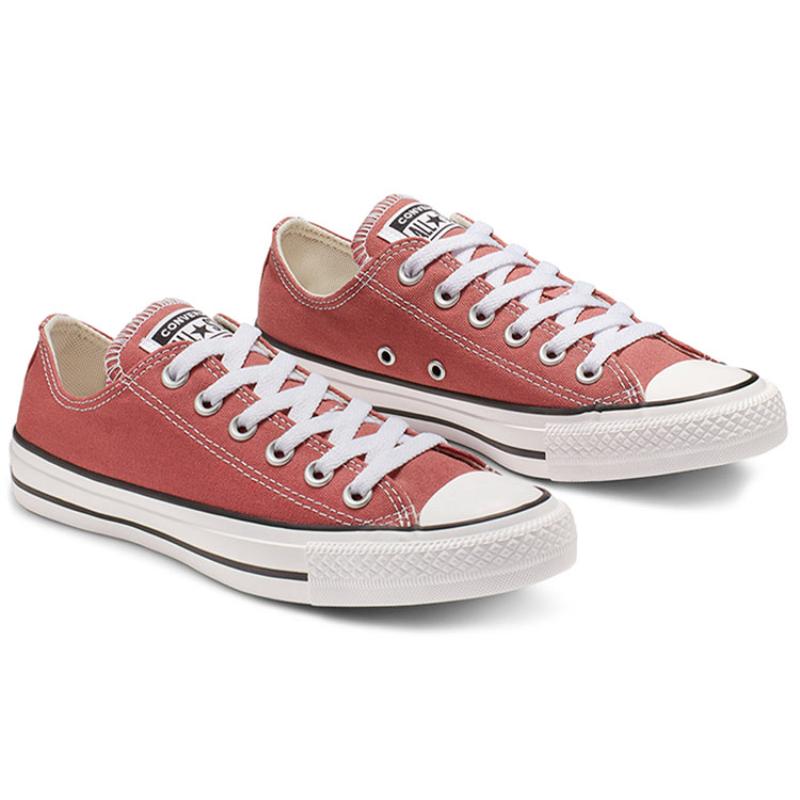 Converse Chuck Taylor All Star comfortable and versatile low-top canvas shoes unisex red and white