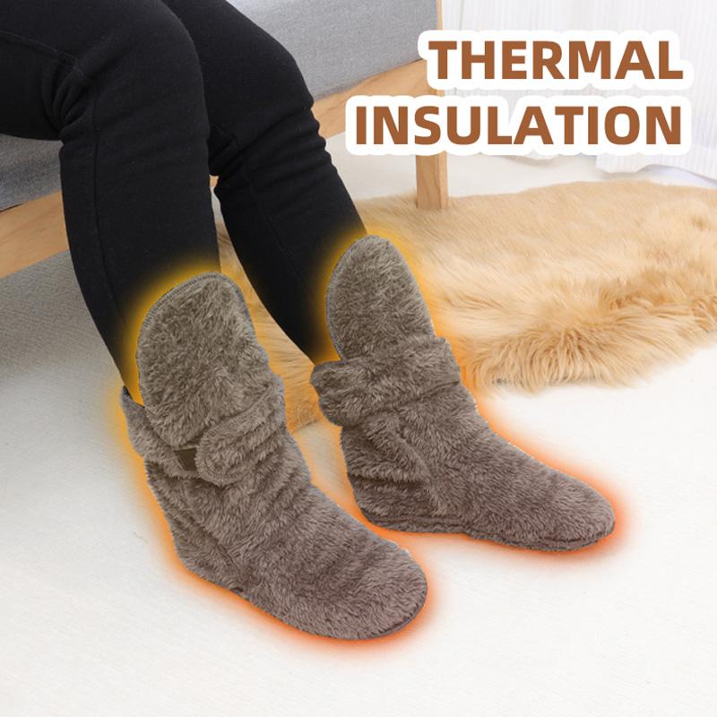 Зимние гетры для лодыжек, холодные носки, носки из гипса с трещинами для людей среднего и пожилого возраста, теплые носки для пола в помещении