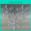 Украшения Вечеринка Рождество Полоски Снежинки Прозрачный Пластик Праздничный Декор