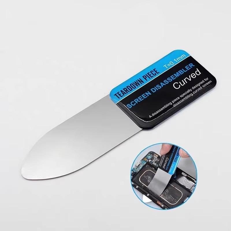 Металлический инструмент для вскрытия экрана 5 шт. 0,1 мм Ультратонкий лопатка-спуджер для разборки Power Bank, наушников