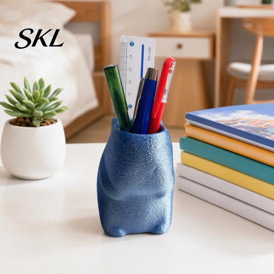 Desktop Decoration Pen Holder Standing Capybara Holder, Cute Animal Desk Organizer for Pens Makeup Compact Pencil Brushes, Large Capacity Stand Office