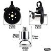 Gifts Flat Chastity Cage with Recessed Invisible Lock and 4 Removable Rings in Different Sizes SM Male Adult Sex Toys Penis Cage