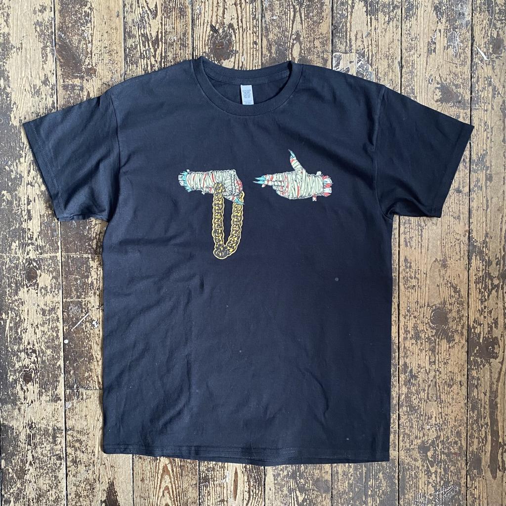 Brooklyn Zoo Run The Jewels Large Print RTJ Black Tee T-shirt