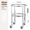 Мобильная кухонная тележка для хранения из нержавеющей стали