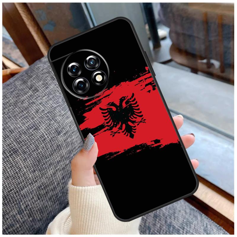 Albanian Flag Case For OnePlus 15 13 12 11 10 9 Pro 13R 13T 12R 10T 8T Nord CE 5 2 3 4 Lite N20 N30 Coque