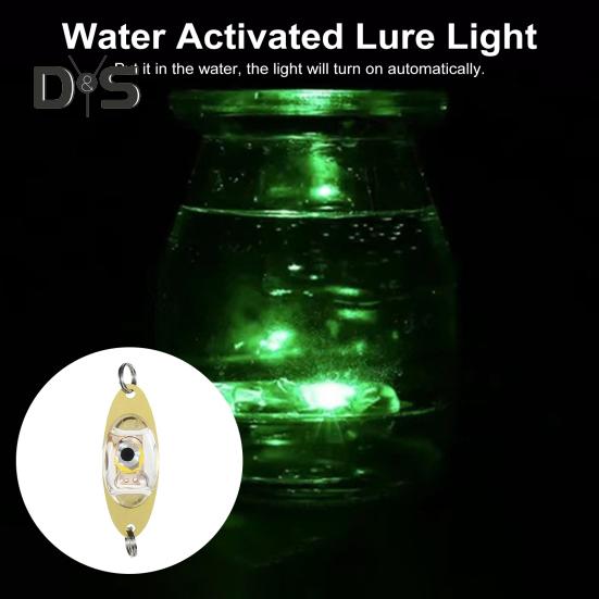 Светодиодная приманка для рыбы, ярко-яркая, для глубоководной рыбалки, светодиодные рыболовные приманки со встроенным аккумулятором, автоматическим включением/выключением, подводные мигающие фонари для троллинга