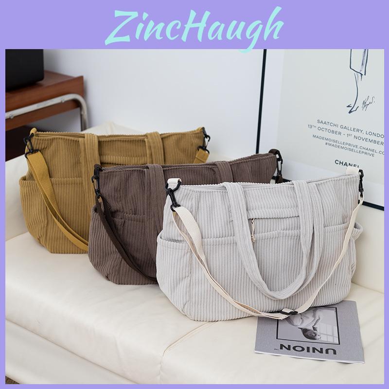 Tote Bag Large Capacity With Zipper Closure For Daily Use