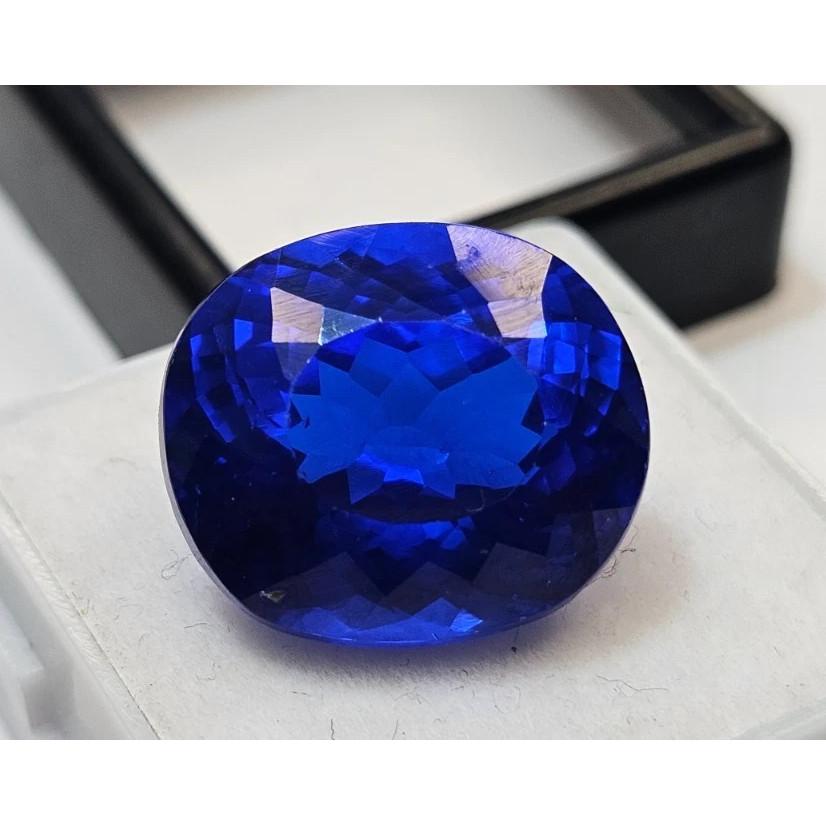 Certified Natural Blue Sapphire Oval Cut 18+ Ct Stunning Loose Gemstone