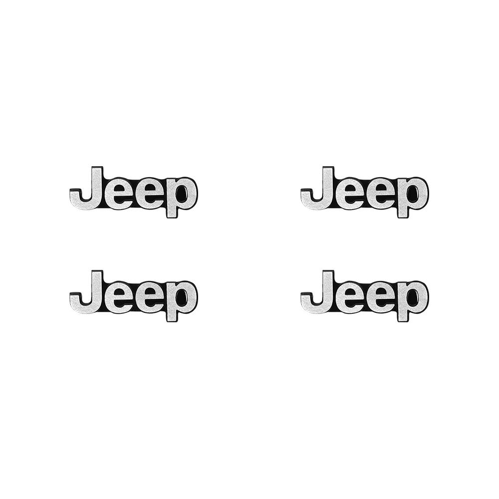 Для Jeep 2/4 шт. Автомобильная аудионаклейка 3D Металлическая Автонаклейка Значок Декоративные Аксессуары Для Jeep Renegade Wrangler Compass Cheroke