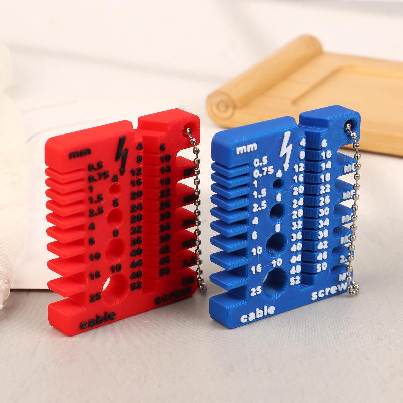Portable Nut And Drill Bit Thread Checker 3D Printed Wire Screw Measuring Tool Screw Drill Bit Gauge For Nuts Bolts Threads