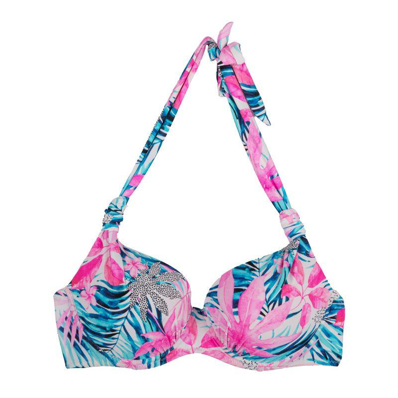 Women's Tropical Pink and Blue 2-Piece Swimsuit HIGH PRESSURE