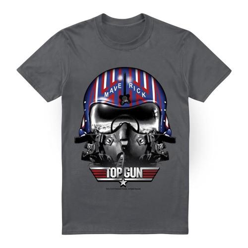 Top Gun Mens Maverick Helmet T-Shirt