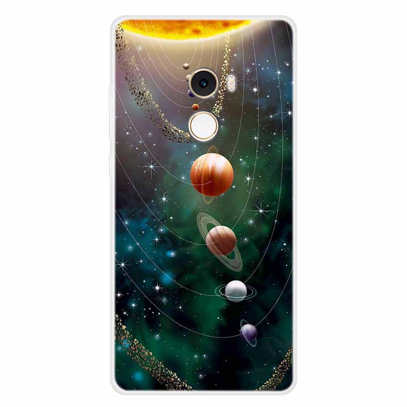 For Xiaomi Mix 2 Case Luxury Soft Silicone Back Cover Case For Xiaomi Mi Mix2 MDE5 Coque TPU Cartoon Bumper Funda Cute Shell