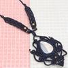 Macrame Opal Handmade Necklace Thread Gemstone Dendrite Pendant Jewelry