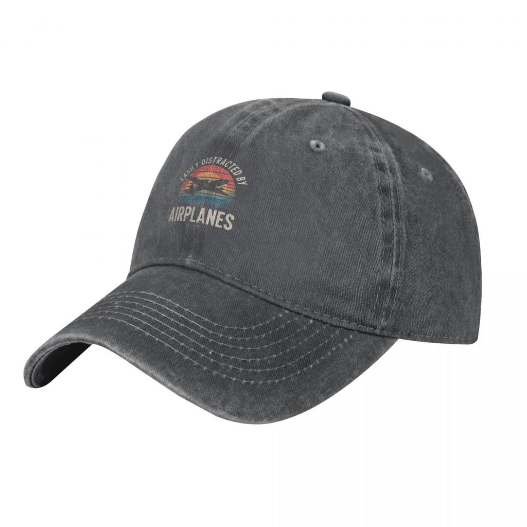 Easily Distracted by Airplanes  For Aviation Lovers Baseball Cap Anime Ball Cap Custom Cap Hats Unisex Womens