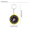 Hiking Pocket Compass Keychain Climbing Navigation Tools Mini Compass Pendant  Backpack Decor