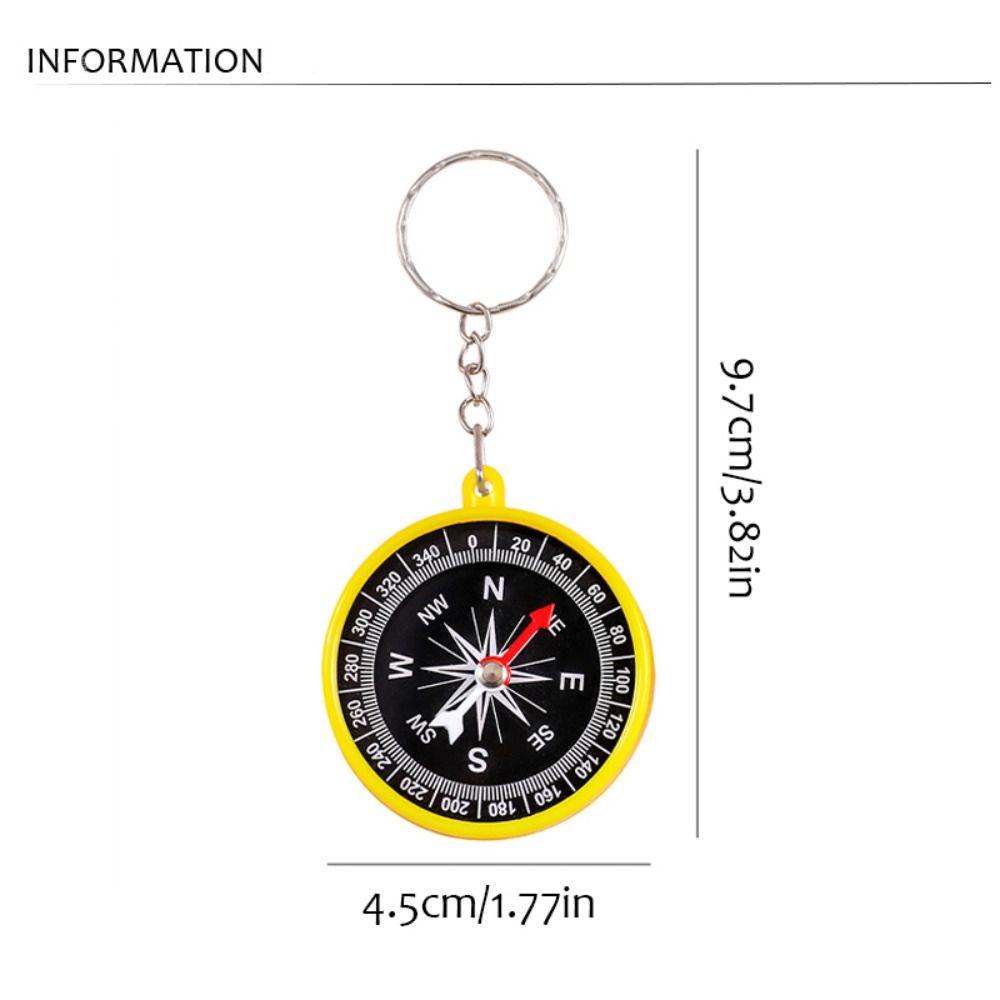 Hiking Pocket Compass Keychain Climbing Navigation Tools Mini Compass Pendant Backpack Decor