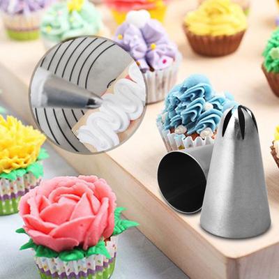Cupcake Pastry Tips Stainless Steel Cake Decorating Icing Piping Nozzles Baking Mold Ice Cream Tool