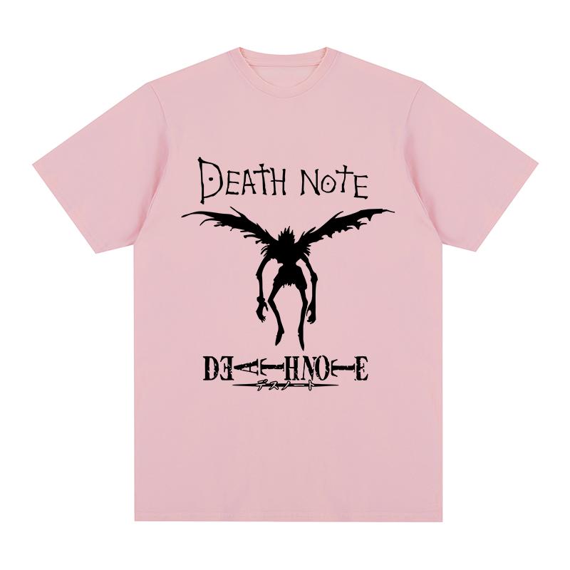 DEATH NOTE Vintage Tshirt Anime Graphic Harajuku Fashion Streetwear Cotton Unisex T shirt New Tee Tshirt Womens Tops