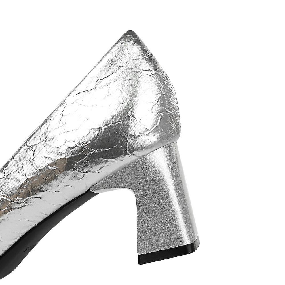 Женские туфли на толстом каблуке, средний каблук, квадратный носок, вставки из стразов для эффекта похудения, одинарная пряжка из стразов