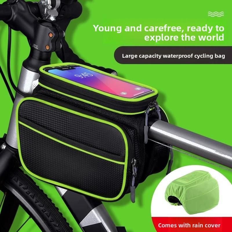 Bolsa para bicicleta impermeable para teléfono móvil accesorios de ciclismo para montaña y carretera