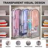 Clothes Dust Cover Transparent Waterproof Large Capacity Bedroom Closet Dress Bag Garment Storage Pouch Daily Use