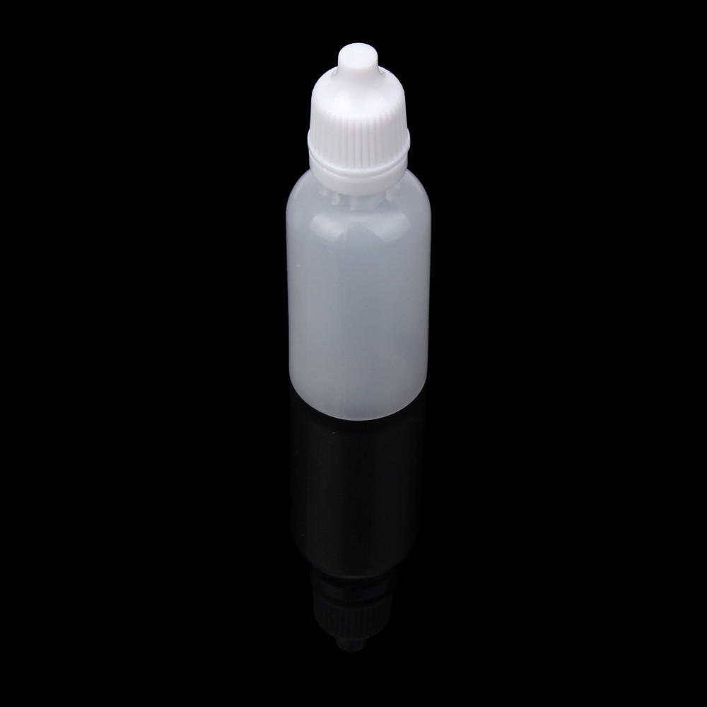 50PCS 20ml Empty Plastic Squeezable Dropper Bottles Eye Liquid Dropper