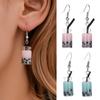 Fashion Women Bubble Tea Drink Dangle Long Ear Hooks Earrings Jewelry Decor