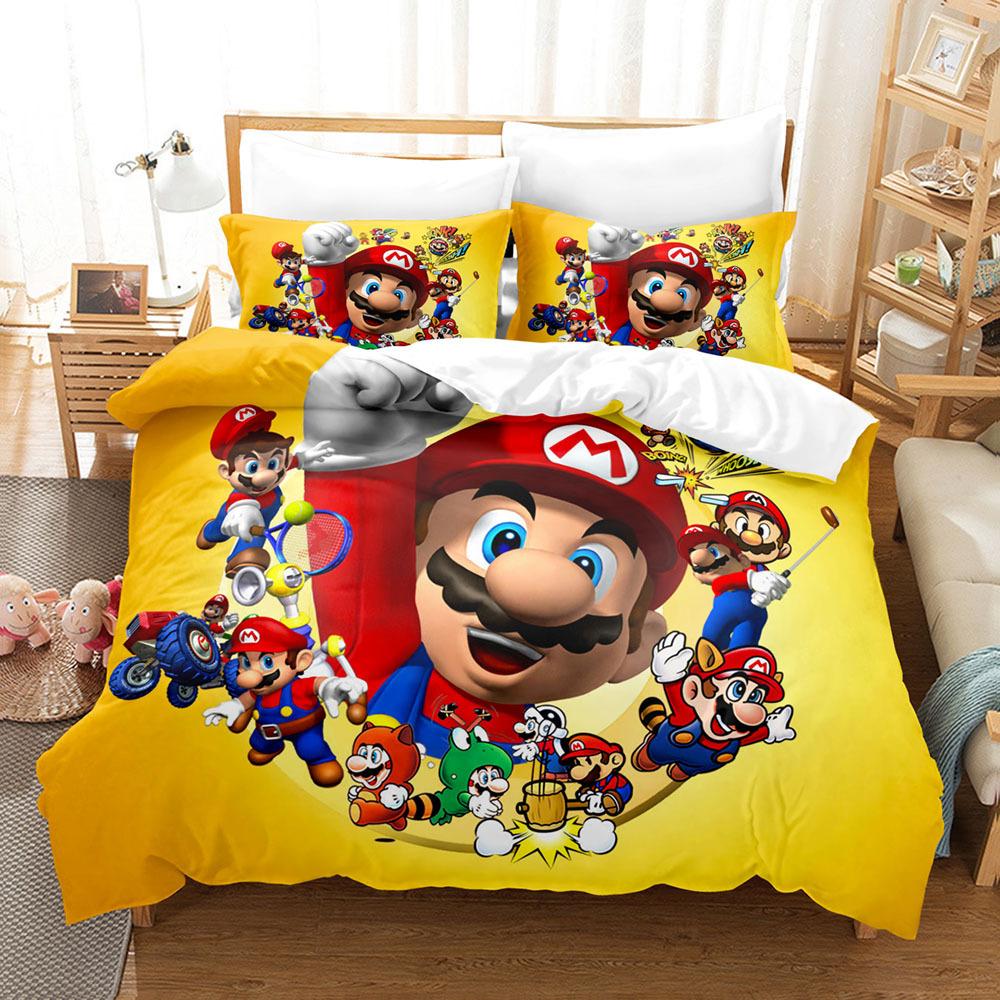 Children'S Animation 3D Digital Printing Three-Piece Set Animation Three-Piece Set Home Textile Bed Sheet Kit